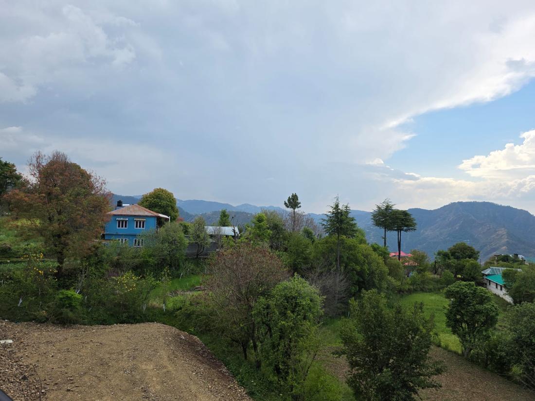 Mountain vista with Himalayan ranges